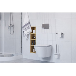 Gravio przycisk spłukujący do stelaża podtynkowego WC Flaro Expert, chrom