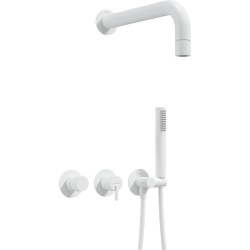 Zestaw Prysznicowy Podtynkowy Z Relaksującym Deszczem i Stylową Baterią Jednouchwytową