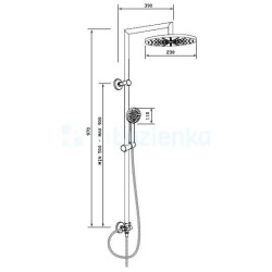 Ekstrawagancka Deszczownica Modo Exe AU-12-001 - Luksusowy Prysznic dla Każdego!
