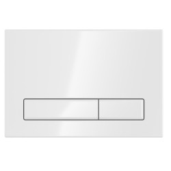 Zestaw Flaro: Stelaż WC podtynkowy + biały przycisk + mata wygłuszająca