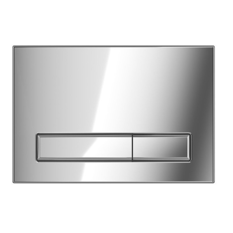 Kompletny zestaw WC Flaro: stelaż, miska, chromowany przycisk + mata wygłuszająca