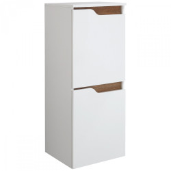 Nowoczesny Półsłupek Wiszący INES Biały - Styl i Elegancja w Twojej Łazience