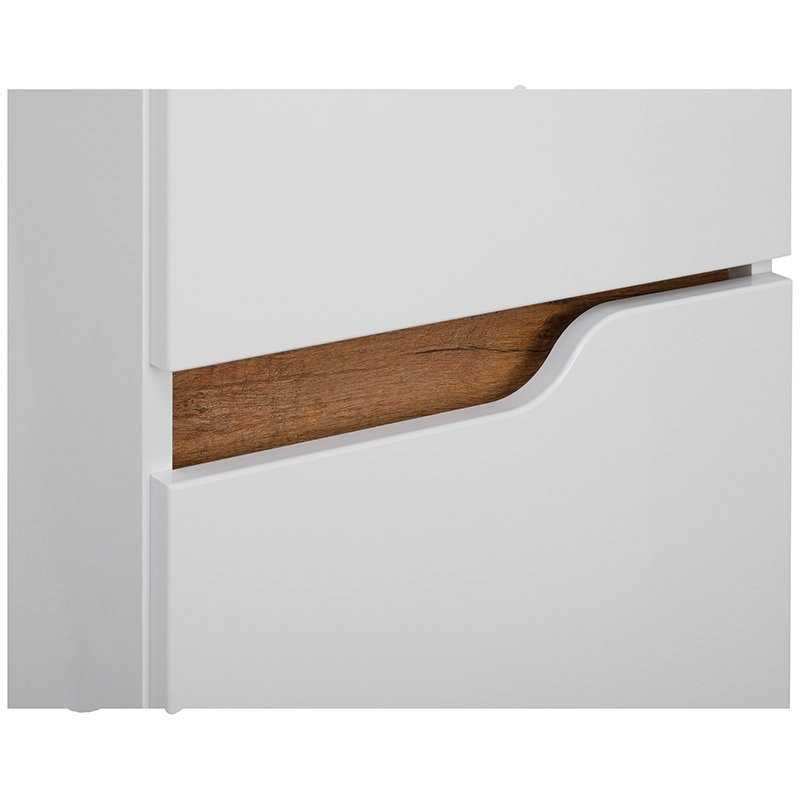 Elegancki Słupek Wiszący INES Biały - Styl i Praktyczność w Twojej Łazience