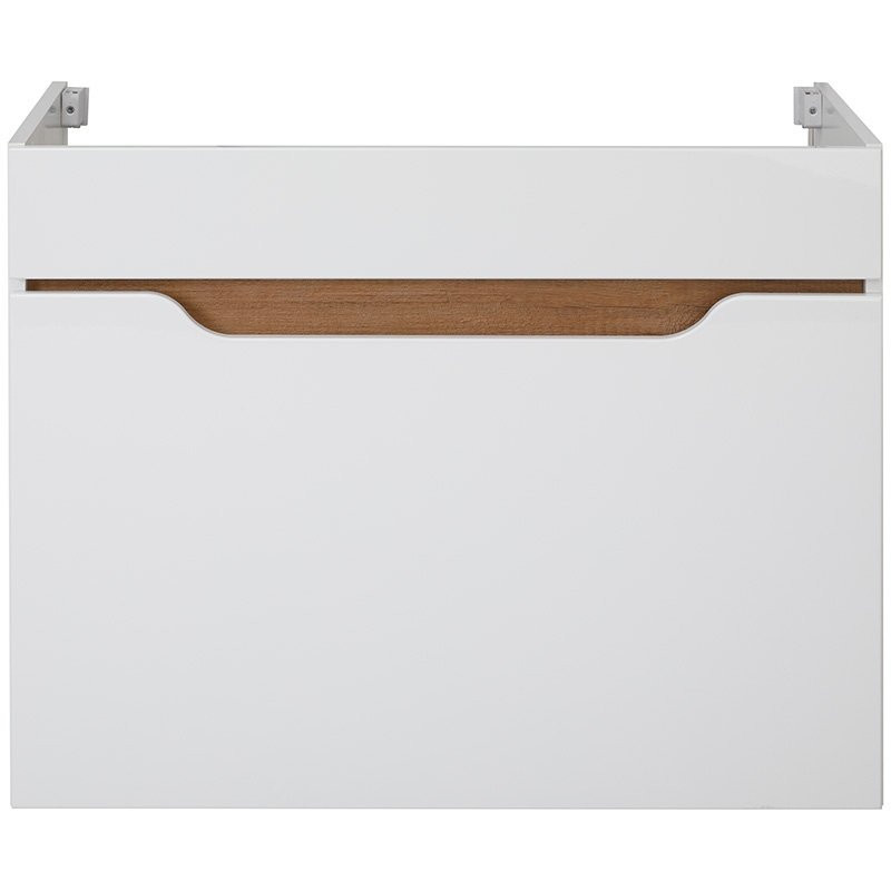 Elegancka Szafka Wisząca INES 80 cm - Biała i Dąb Country, Stylowa Dekoracja Twojego Wnętrza