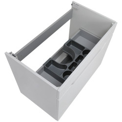 Elegancka Szafka Wisząca INES 80 cm - Biała i Dąb Country, Stylowa Dekoracja Twojego Wnętrza