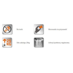 Nowoczesny Uchwyt Punktowy z Przyssawką - Idealne Mocowanie dla Twojego Domu!