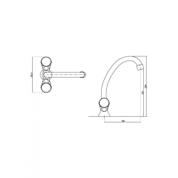 Stylowa bateria Modena do umywalki i zlewozmywaka BU-11-F0S – Nowoczesność i Elegancja!