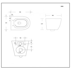 Laveo Zestaw akan i desna zestaw podtynkowy: stelaż podtynkowy akan