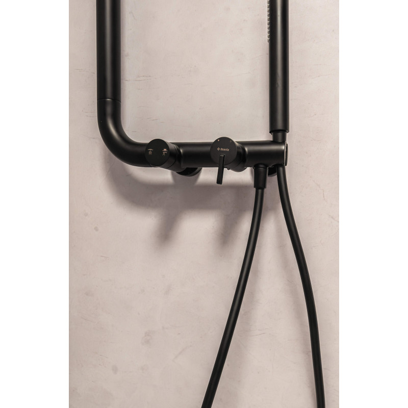 Luksusowa deszczownica nero z baterią - idealny relaks pod prysznicem