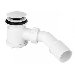 Brodzikowy Syfon Click-Clack 50mm Biały - Nowoczesne Wygodne Rozwiązanie!