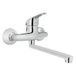 Elegancka Bateria Perea z obrotową wylewką 20 cm – Wodna Nowoczesność!