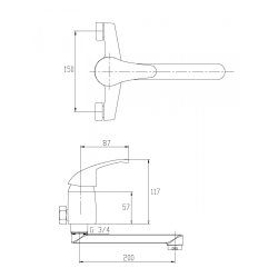 Elegancka Bateria Perea z obrotową wylewką 20 cm – Wodna Nowoczesność!