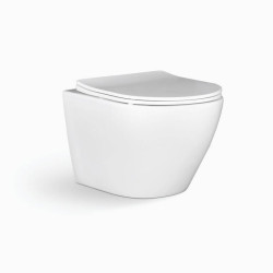 Zestaw Stelaż WC + Miska Wisząca Bezkołnierzowa DESNA SLIM z Wolnoopadającą Deską