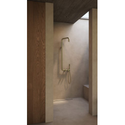 Złocista Deszczownica Premium: Stylowy Prysznic z Mechanicznym Przełącznikiem i Anti-calc