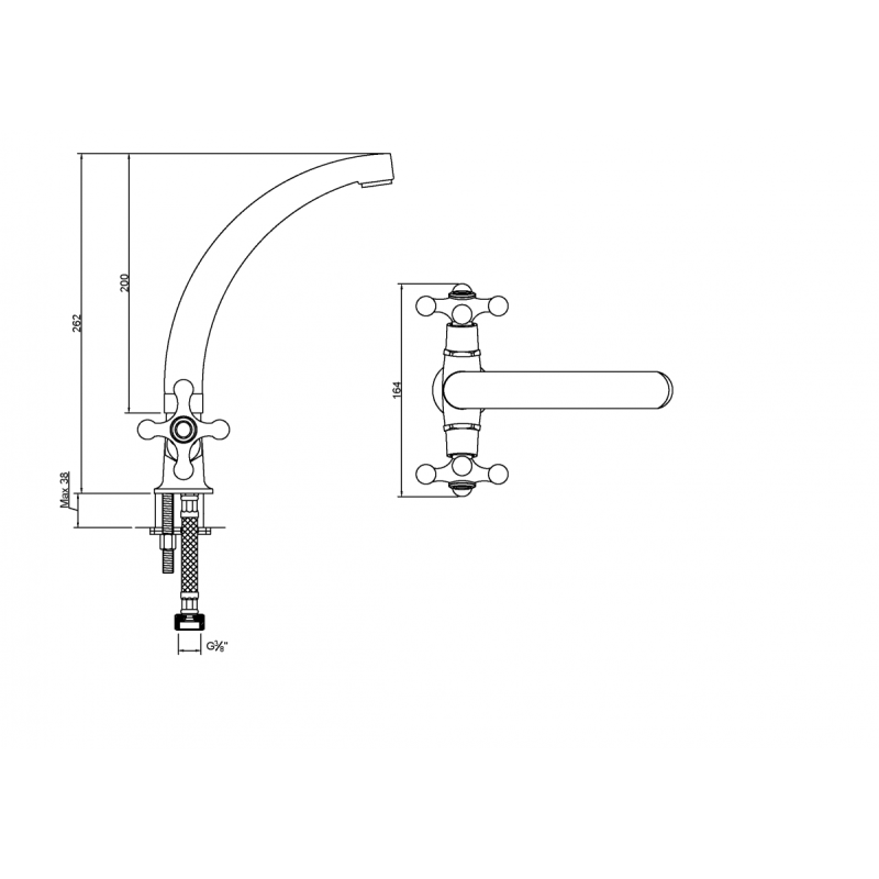 Luksusowa bateria Roma z wylewką Lux - nowoczesna elegancja w Twojej łazience i kuchni!