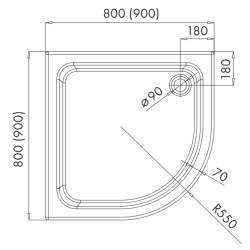 Wielofunkcyjny Brodzik Grando Plus 90x90x17 – Elegancja i Komfort w Twojej Łazience