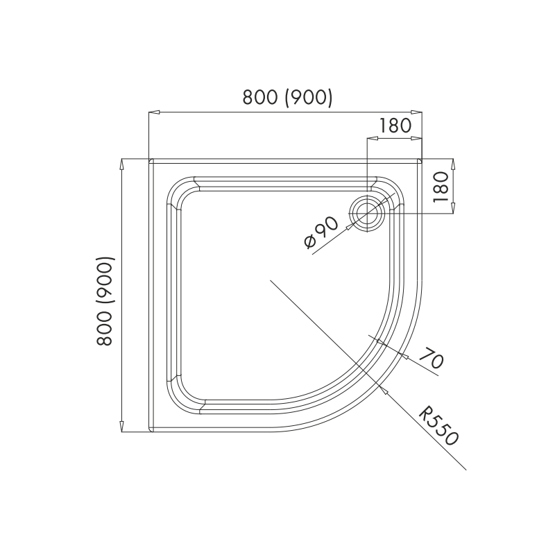Wielofunkcyjny Brodzik Grando Plus 90x90x17 – Elegancja i Komfort w Twojej Łazience