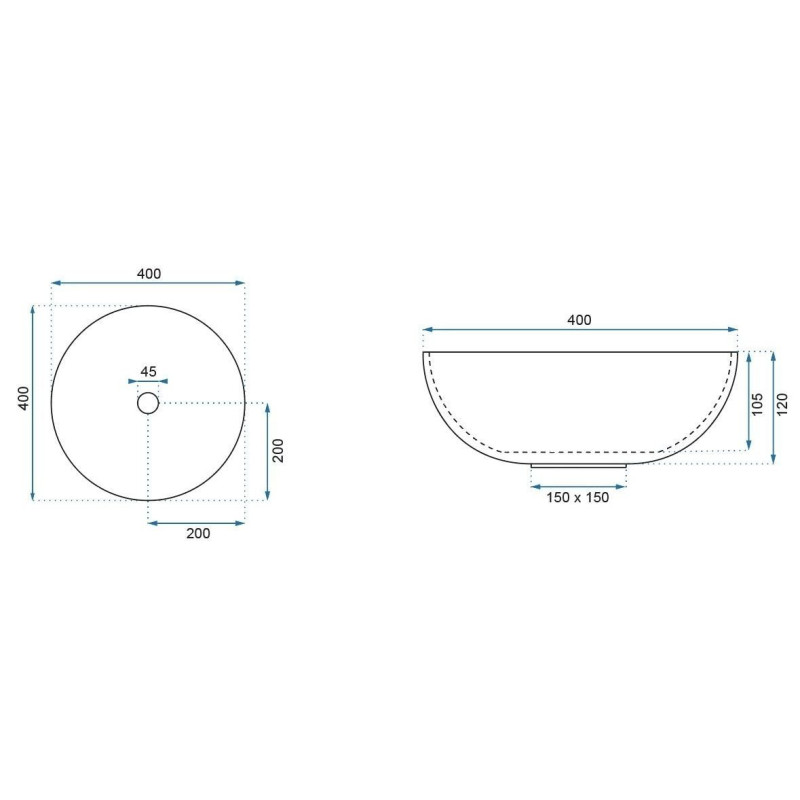 Stylowa Umywalka Arte 40x40 REA-U0266: Elegancja i Nowoczesność do Twojej Łazienki