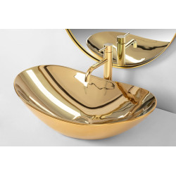 Elegancka Umywalka Nablatowa Royal Gold - Wyjątkowy Styl i Klasa