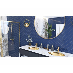 Stylowa Umywalka Podblatowa Nel Gold - Elegancja w Twojej Łazience!