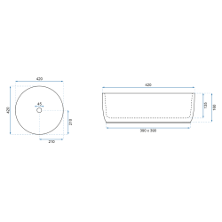 Elegancka Umywalka Helen Nablatowa - Luksus i Styl w Twojej Łazience