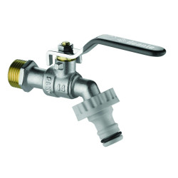 Zawór ogrodowy Premium z adapterami, mosiądz chromowany 3/4'' - niezawodna jakość!