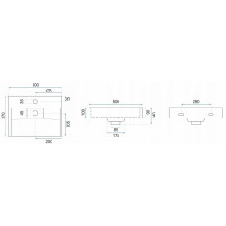 UMYWALKA Z KONGLOMERATU GOYA 50 BLACK - ELEGANCJA I TRWAŁOŚĆ DLA TWOJEJ ŁAZIENKI