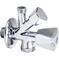 Chromowany Zawór Kombinowany z Filtrami i Maskownicą – Elegancja i Funckjonalność w Jednym