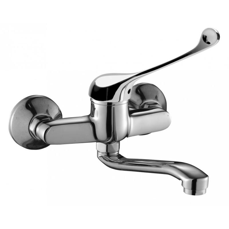 Zlewozmywakowa Bateria Jednouchwytowa Madera Chrom z Ruchomą Wylewką 273mm