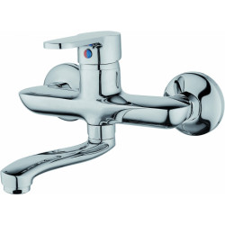 Elegancka Bateria Umywalkowa Ścienna Turis – Nowoczesny Design, Model BKT_050T