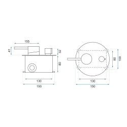 Elegancka Złota Bateria Wannowa LUNGO z BOX Podtynkowa - Nowoczesny Styl i Komfort
