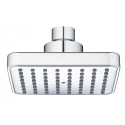 Stylowa deszczownia Kvadrato Mini 100 mm Chrom - Luksusowy deszczowy strumień, system antykamień!