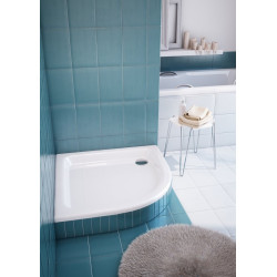 Stylowy Brodzik Półokrągły 80x80cm Grando – Komfort i Elegancja na Każdy Dzień