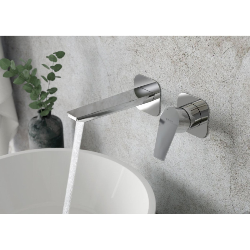 Elegancka bateria umywalkowa podtynkowa Agawa 054L - styl i funkcjonalność w jednym!