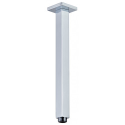 Elegancka Sufitowa Wylewka Kvadrato z Mosiądzu w Chromie - Idealna do Nowoczesnych Łazienek