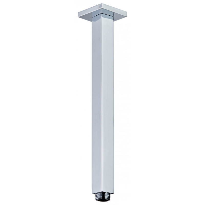 Elegancka Sufitowa Wylewka Kvadrato z Mosiądzu w Chromie - Idealna do Nowoczesnych Łazienek