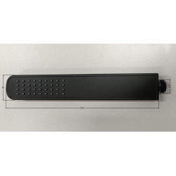 Prysznicowy hit: Elegancka czarna słuchawka z funkcją deszczową i powłoką anty-osad!