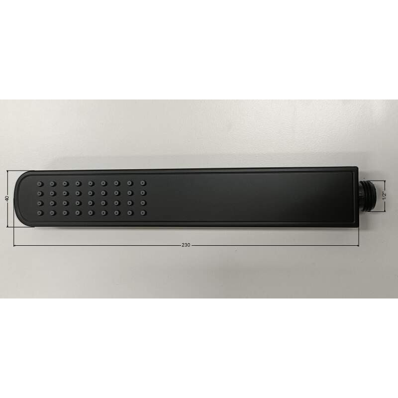 Prysznicowy hit: Elegancka czarna słuchawka z funkcją deszczową i powłoką anty-osad!