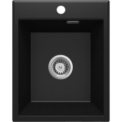 Granitowy Zlewozmywak Eridan Nero 50x40 cm - Styl i Elegancja w Twojej Kuchni