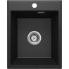 Granitowy Zlewozmywak Eridan 50x40 cm - Nowoczesny Design, Grafitowy Metalik