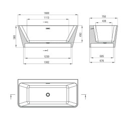 Luksusowa wanna przyścienna Hiacynt 160 cm – Relaks w Twoim domu!