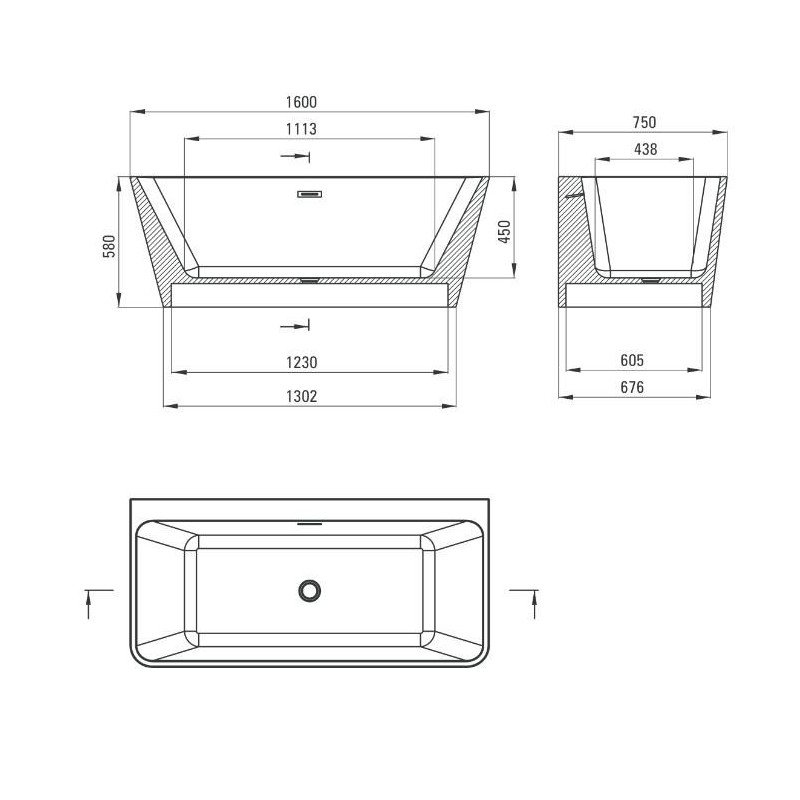 Luksusowa wanna przyścienna Hiacynt 160 cm – Relaks w Twoim domu!