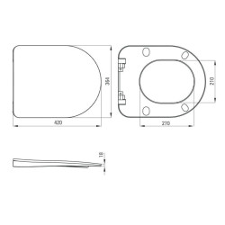 Miska Peonia Zero: Elegancja i Higiena z Deską SLIM