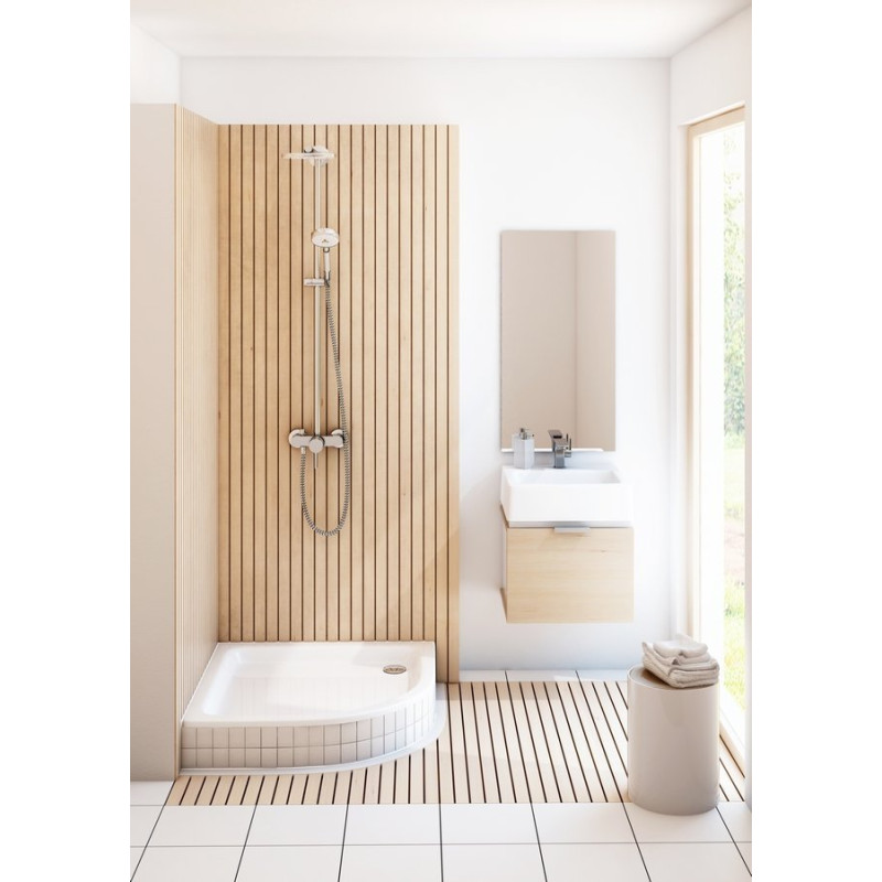 Elegancki Brodzik Półokrągły 90x90x17 Grando - Komfort i Styl w Twojej Łazience