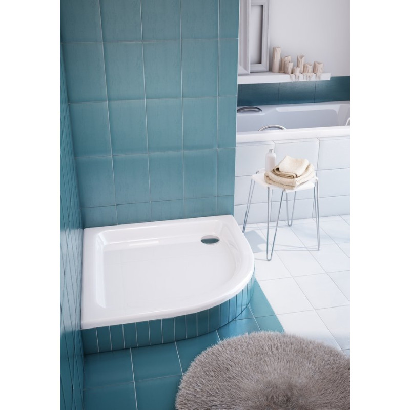 Elegancki Brodzik Półokrągły 90x90x17 Grando - Komfort i Styl w Twojej Łazience