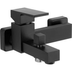 Elegancka czarna bateria wannowa Anemon Bis - stylowy wybór bez natrysku