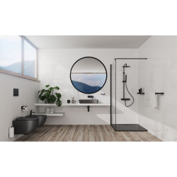 Stylowy Brodzik Prostokątny Correro 120x80 Granit Antracyt – Elegancja do Twojej Łazienki!