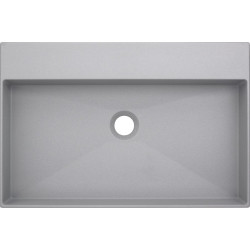 Elegancka umywalka granitowa Correo 60x40, szara - nowoczesność i styl w Twojej łazience