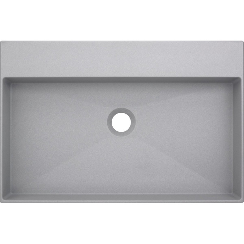 Elegancka umywalka granitowa Correo 60x40, szara - nowoczesność i styl w Twojej łazience