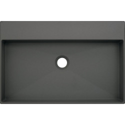 Ekskluzywna umywalka granitowa Correo 60x40, nowoczesny antracyt, stylowa elegancja